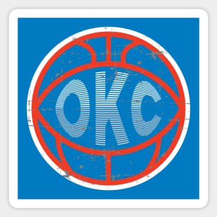 Oklahoma City Basketball 2 Magnet